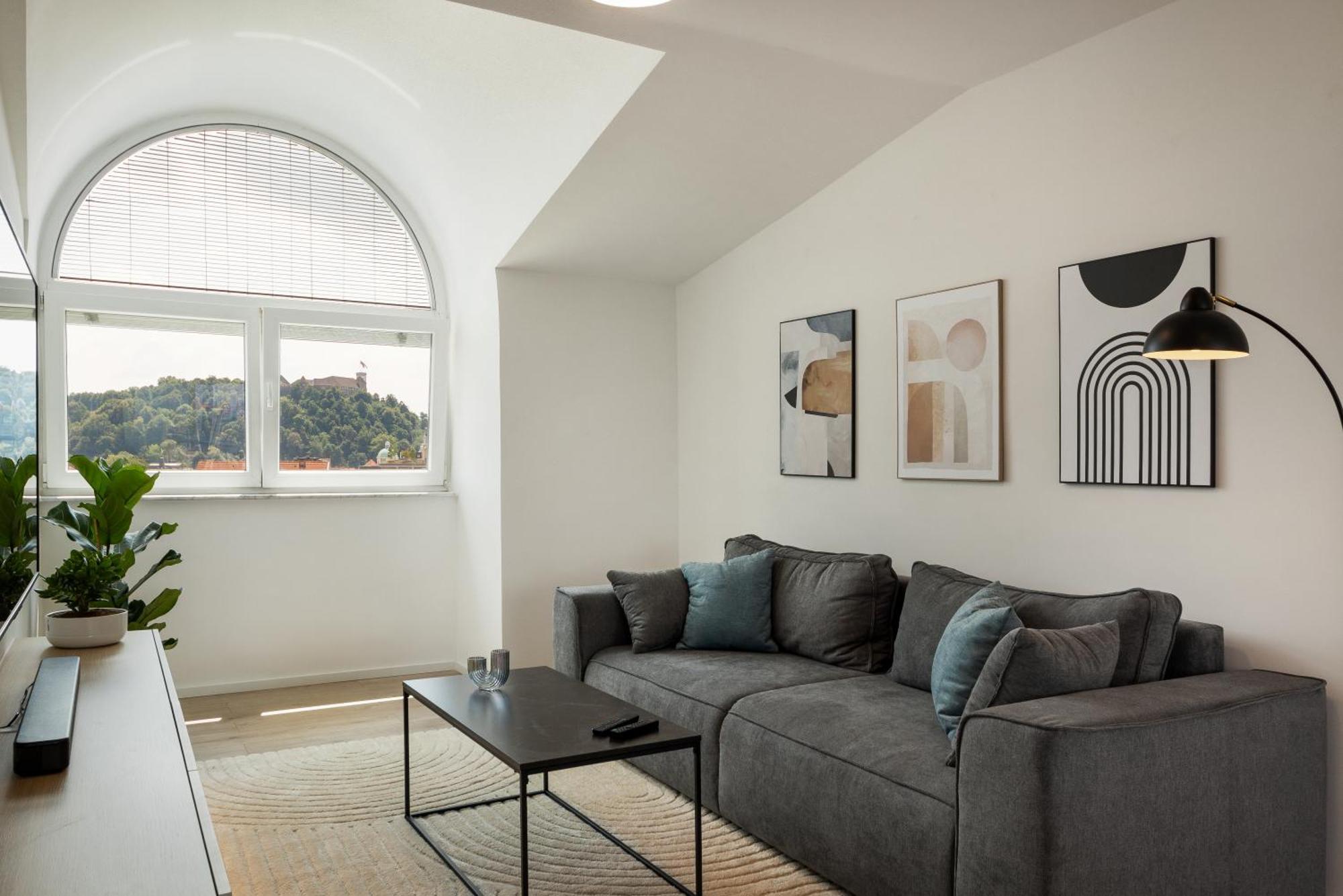 Luxe Penthouse With A Castle View Lublana Zewnętrze zdjęcie